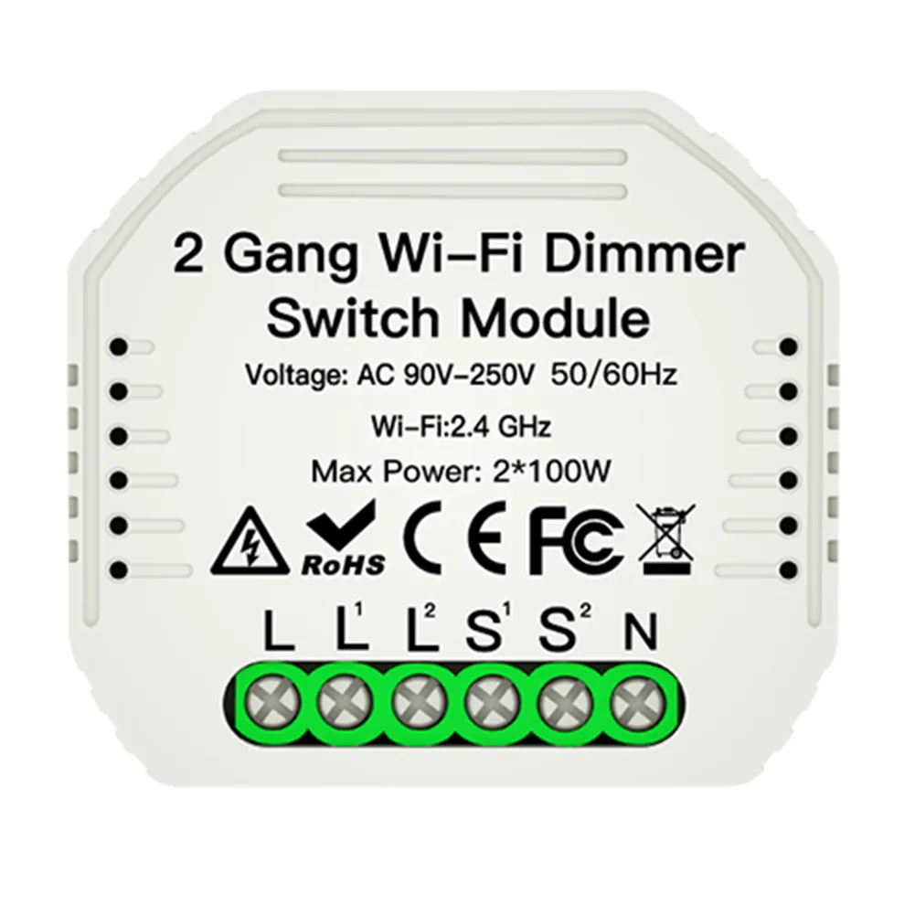 1/2 кнопочный DIY Миниатюрный светодиодный Wi-Fi диммер модуль дистанционного