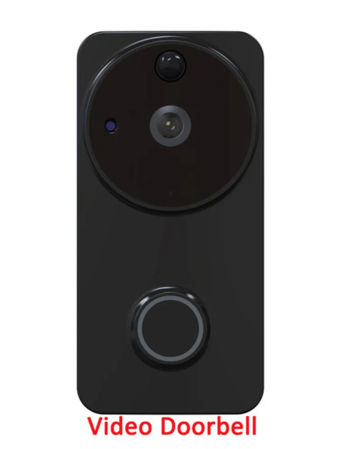 Открытый видео дверной звонок Tuya Smart с питанием от батареи 1080P HD WiFi видео дверной звонок камера PIR детектор движения с Alexa Google Home - Цвет: doorbell only