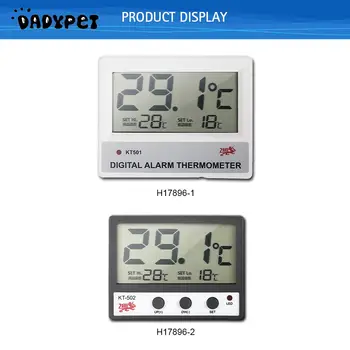 

New LCD Digital Fish Tank Aquarium Thermometer Water Temperature Meter C/F High/Low Temperature Alarm