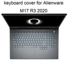 Capas de teclado m17 para dell alienware m17 r3 r2 17 3 polegadas 2020 tampa protetora transparente do laptop chegada nova