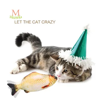 

Meowka 30cm charging Cat toy electric fish amuse the cat amuse the cat imitation fish Bite resistant pet fake fish