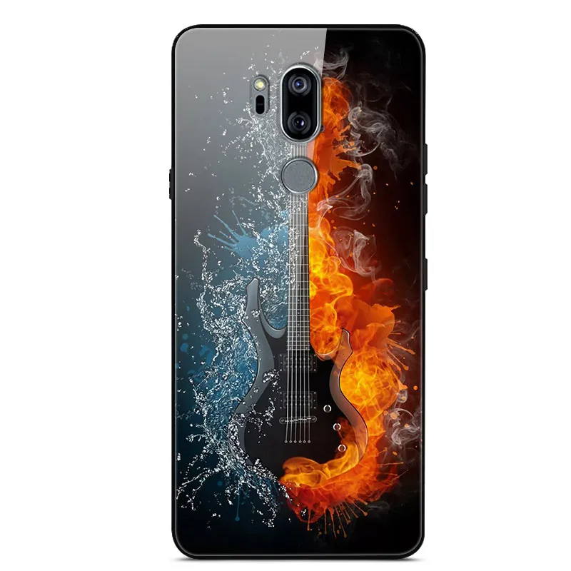 2 Для LG G7 ThinQ чехол закаленного стекла задняя твердая Крышка для Funda LG G7 ThinQ G710 чехол для телефона бампер для LG G7 ThinQ крышка G7+ 6,1" - Цвет: 2