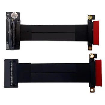 

SFF-8639 U.2 to PCI-E 3.0 4X Ribbon Extender Cable PCI Express Extension Cable 32G/Bps for U.2 NVME SSD