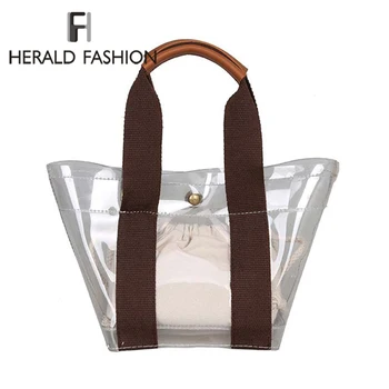 

2020 Transparent Bag Brand Women PVC Clear Bag Women Casual Handbags bolsa feminina Shoulder Bag Crossbody bag sac main femme
