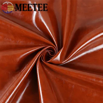 

Meetee 50X138cm 1.03mm Thick PU Oil Skin Fabric Sofa Soft Case Synthetic Leather DIY Car Furniture Decor Leather Cloth Material