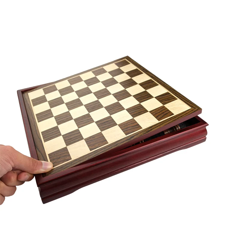 New Pattern Chess Pieces Wood Wood Coffee Table Professional Chess Board Family Games Chess Set Traditional Games Yernea - Image 4