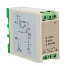 SVR-220 Single-Phase Voltage Monitoring Relay Overvoltage Undervoltage Protector 220VAC the phase protection relay 380v power broken phase fault phase overvoltage and undervoltage detection monitoring rd6 w