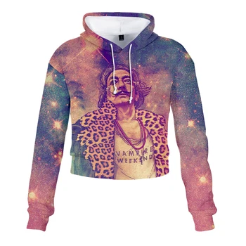 

Salvador Dali Mask Women Sweatshirt 2019 3D Print The House Of Paper La Casa De Papel Crop Tops Hoodie Long Sleeve Sweatshirt