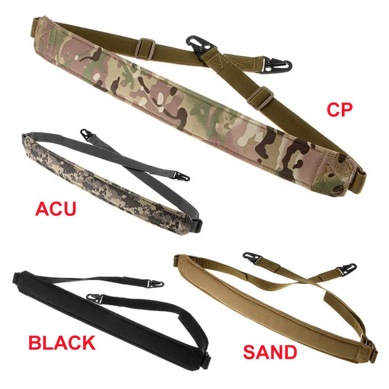 

Two 2 Point Rifle Sling Adjustable Bungee High Quality Tactical Airsoft Mount System Kit Shoulder Gun Sling for Hunting Shooting
