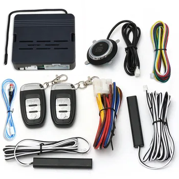 

Ignition System Autostart Car Alarm PKE Keyless Entry One Key Starter Remote Control 12V Car Universal Start Stop Button Engine