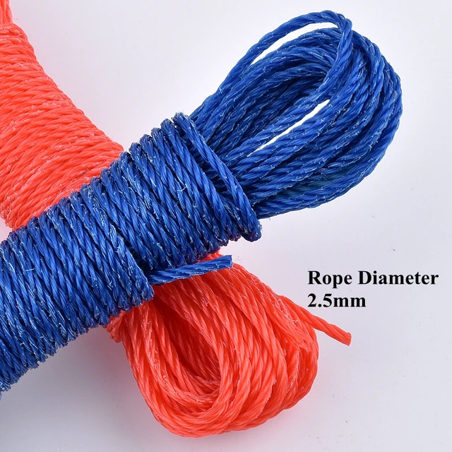 10 M/Tekercs Műanyag Kötél Otthoni Szárítókötél Esőálló Kendő Ponyvázza Az Árnyékolás Nettó Telepítést Kötő Kötelek Színes - Image 2