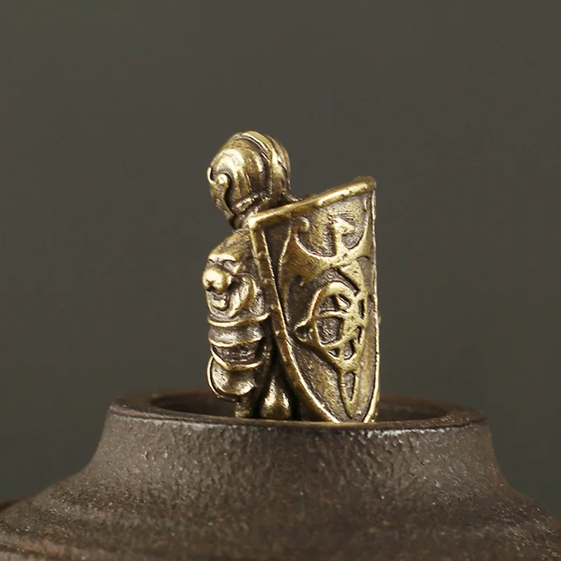 brass warrior knife beads pendants (6)