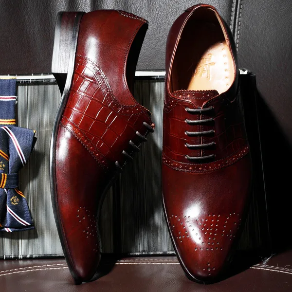 

Man Shoes Korean Style Cowhide Fashion Loafers Pointed Toe Casual