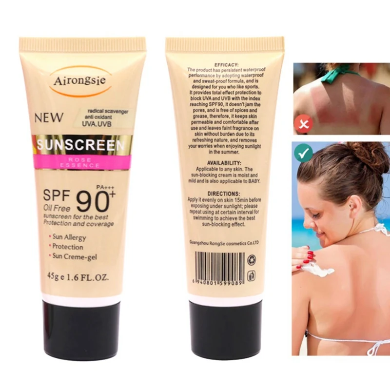 

SPF 50 60 90 Facial Body Sunscreen Whitening Sun Cream Sunblock Skin Protective Cream Anti-Aging Oil-control Moisturizing