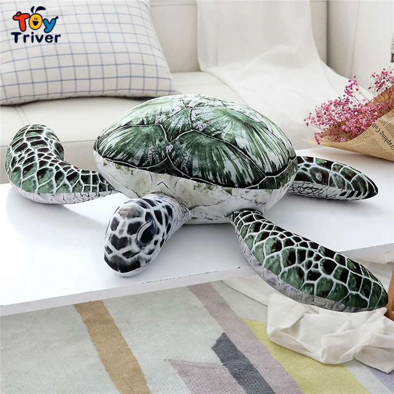 Ocean Sea Turtle Tortoise Plush Toy Triver Stuffed Animal Doll Pillow Cushion Baby Kids Birthday Christmas 2