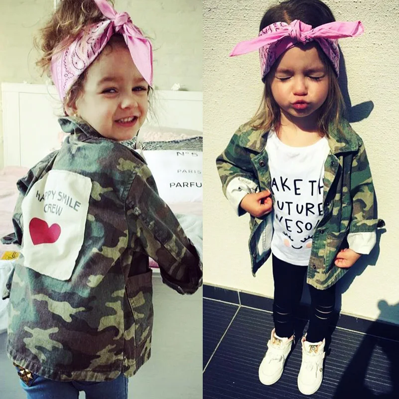 

Yorkzaler Baby Girls Boys Jacket Cardigan 2017 Fashion Spring Autumn Camouflage Coats Army Children's Windbreaker Outerwear