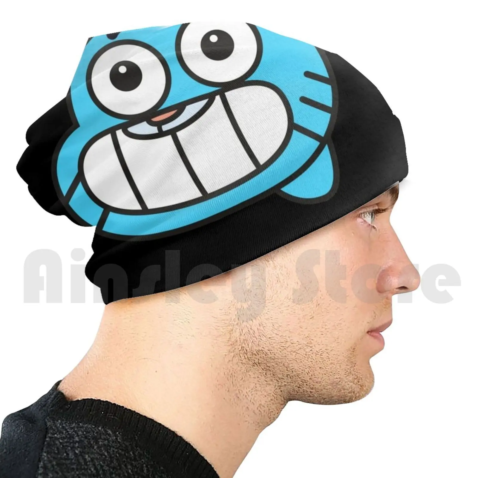 Gumball-Bonnet confortable pour garçon et adolescent, pull motif visage,  école - AliExpress