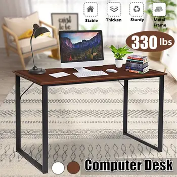

US Fast-shipping Foldable Computer Table Office Desk Writing Table Fladable Design Easy Assemable Standing Desk for Home Office