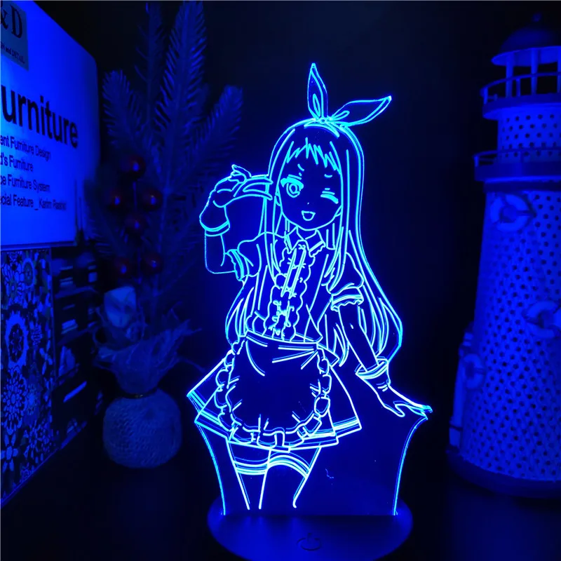 Night Light Blend S Hideri Kanzaki Anime Figure Manga 3D Lamp Luminaria Decoration Chambre Xmas Gifts Neon Decor Kawaii Lampe unicorn night light