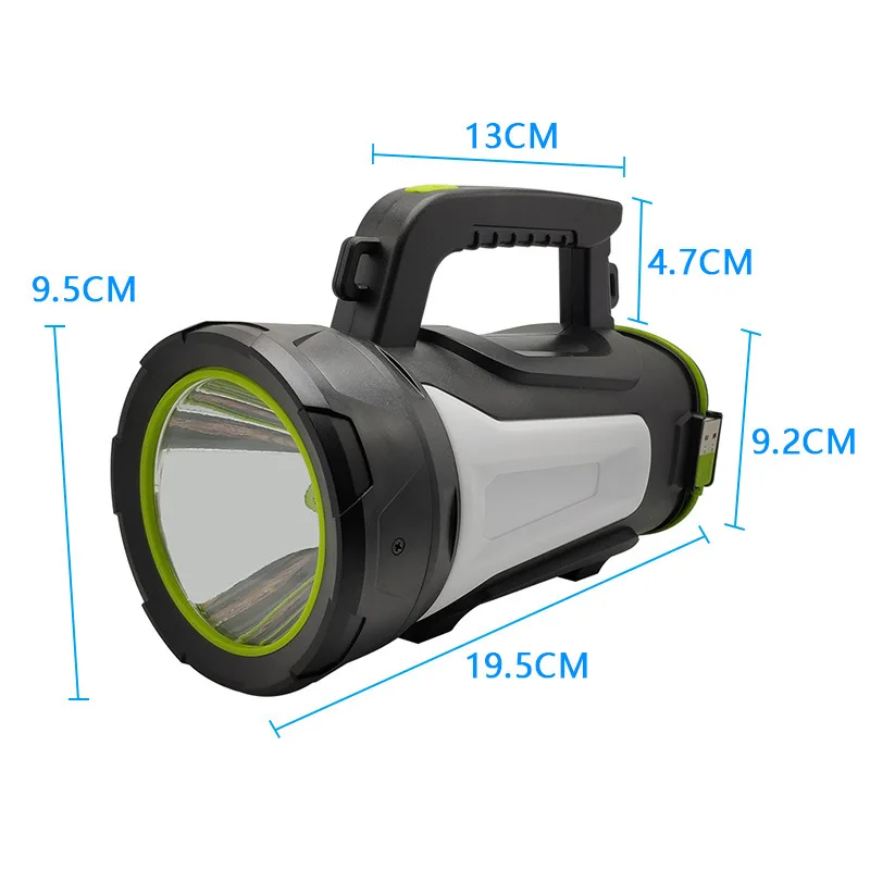 USB Встроенный перезаряжаемый светодиодный прожекторный фонарь фонарик водонепроницаемый точечный ручной прожектор портативная лампа KS-885