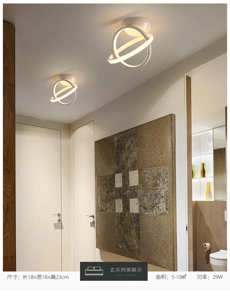 Luzes da Estrada Luzes do Corredor Simples e Moderno Candeeiros de Mesa Luzes Varanda Personalidade Criativa Led 8 candeeiros de mesa luzes do corredor