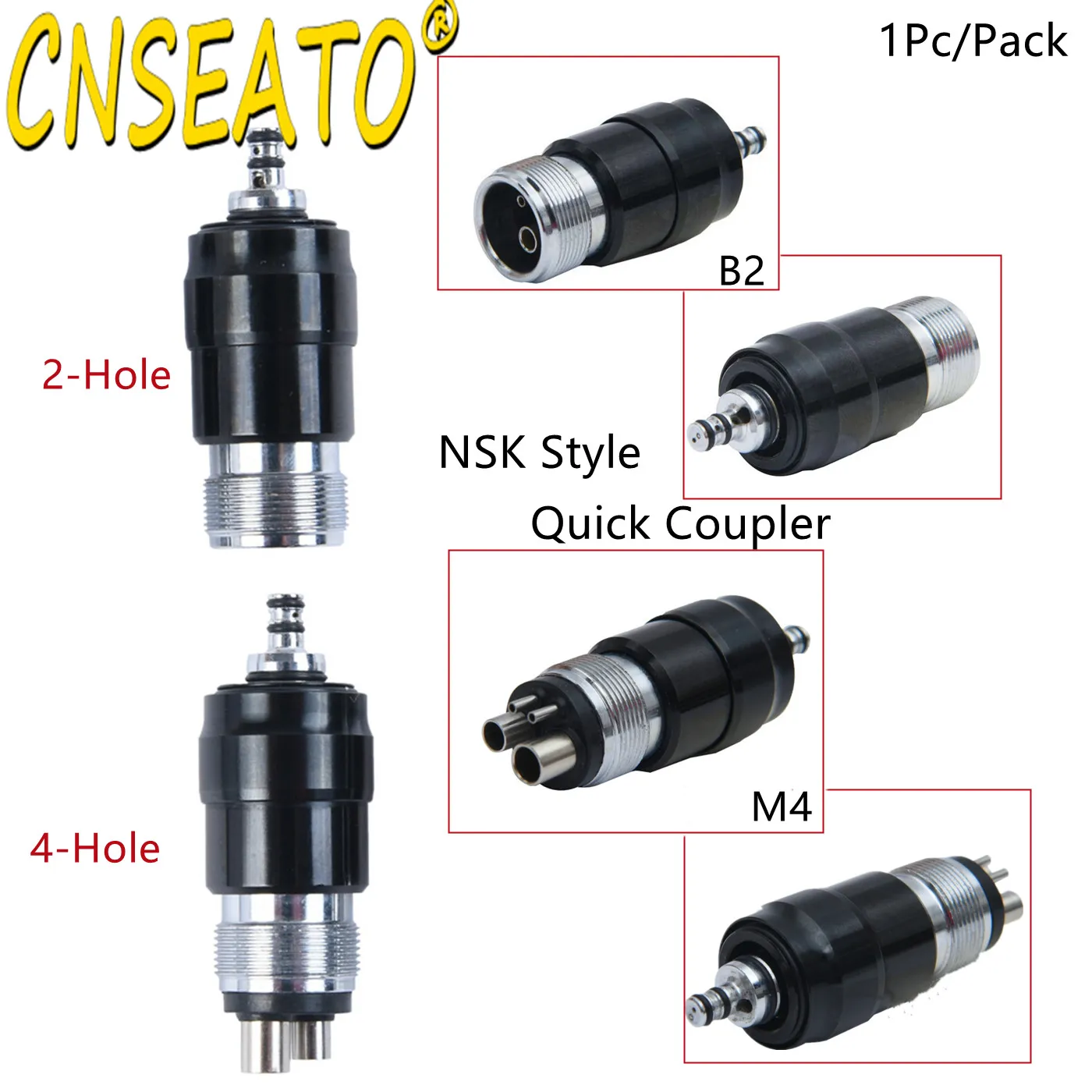 

Dental Quick Coupler Swivel Connector Coupling NSK Style 2/4 Holes Adapter Fit High Speed Handpiece Turbine Dentistry Equipment