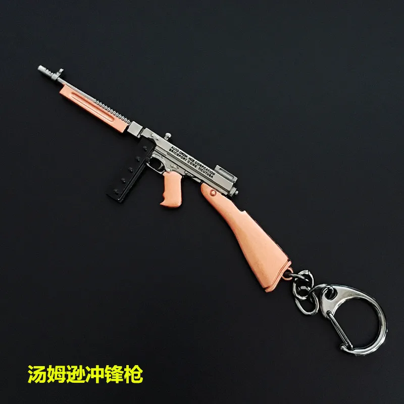 A Игра PUBG брелок оружие Модель 98K AWM SCARL ключ брелок на цепочке кулон для фанатов подарки на память PUBG аксессуары игрушки размер 10 см - Цвет: A