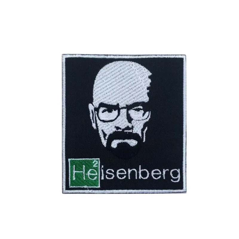 Breaking Bad Heisenberg Green Embroidered Patch Badge Iron on or Sew On 