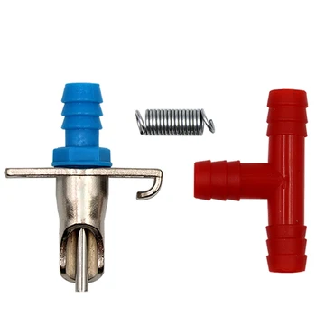 

12Pcs Automatic Rabbit Feeding Water Nipple Drinkers for Rabbits Water Drinker Waterer Rodents Poultry Feeder Animals Supplies
