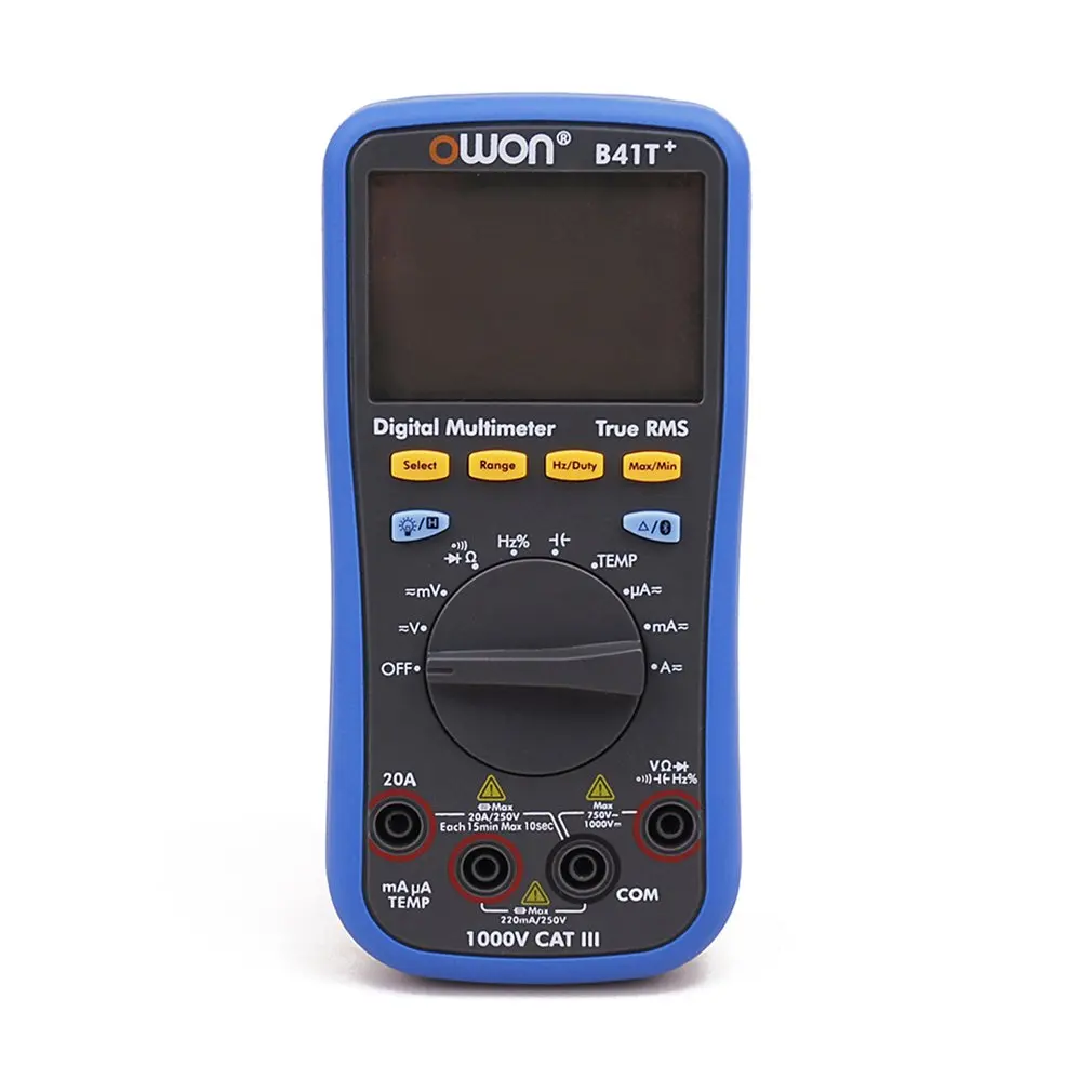 Owon B41T+ цифровой мультиметр с подсветкой ЖК-мультиметр Bluetooth AC/DC Вольтметр Амперметр истинное RMS диодное сопротивление непрерывности