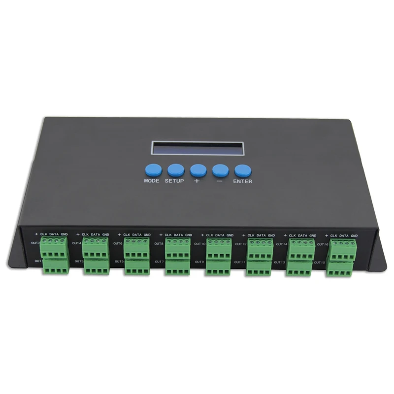 Двойной порт 16 каналов Artnet для Spi / Dmx Ws2811 Ws2812B Sk6812 2801 8806 светодиодный пиксельный