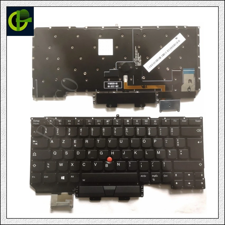 Клавиатура с французской подсветкой для Lenovo ThinkPad X1 Carbon X1C Gen 5th 6th 2017 2018 01ER623 SN20M08031