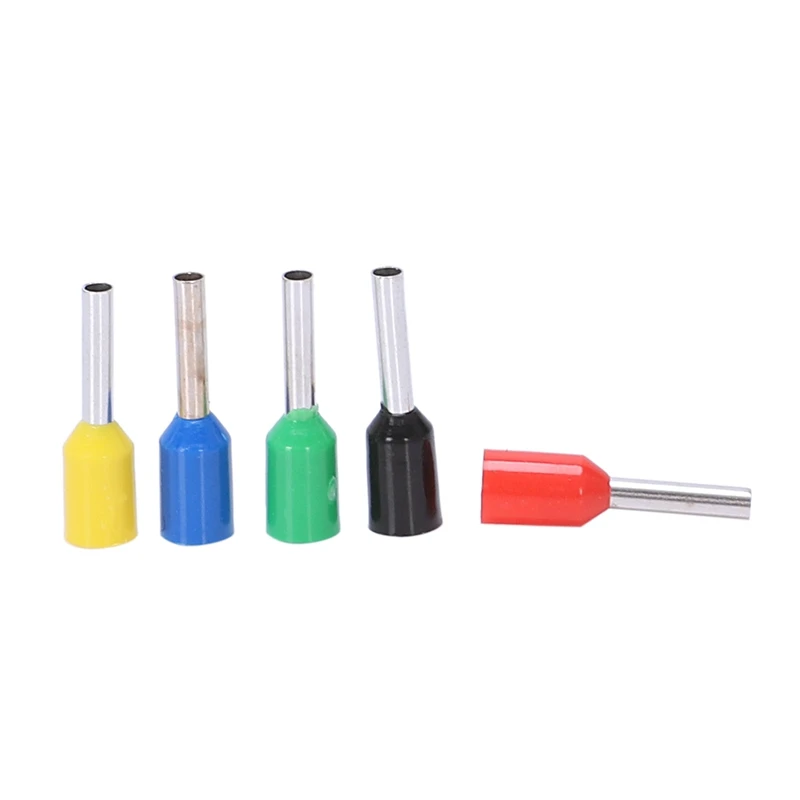 

18 AWG Wire E1008 Mixed Color Pre-Insulated Ferrules Terminals 950Pcs