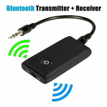 

Elisona 2 in 1 Portable Bluetooth 5.0 Transmitter Receiver with 3.5mm Aux Cable for PC Computer Laptop Smartphone TV Car