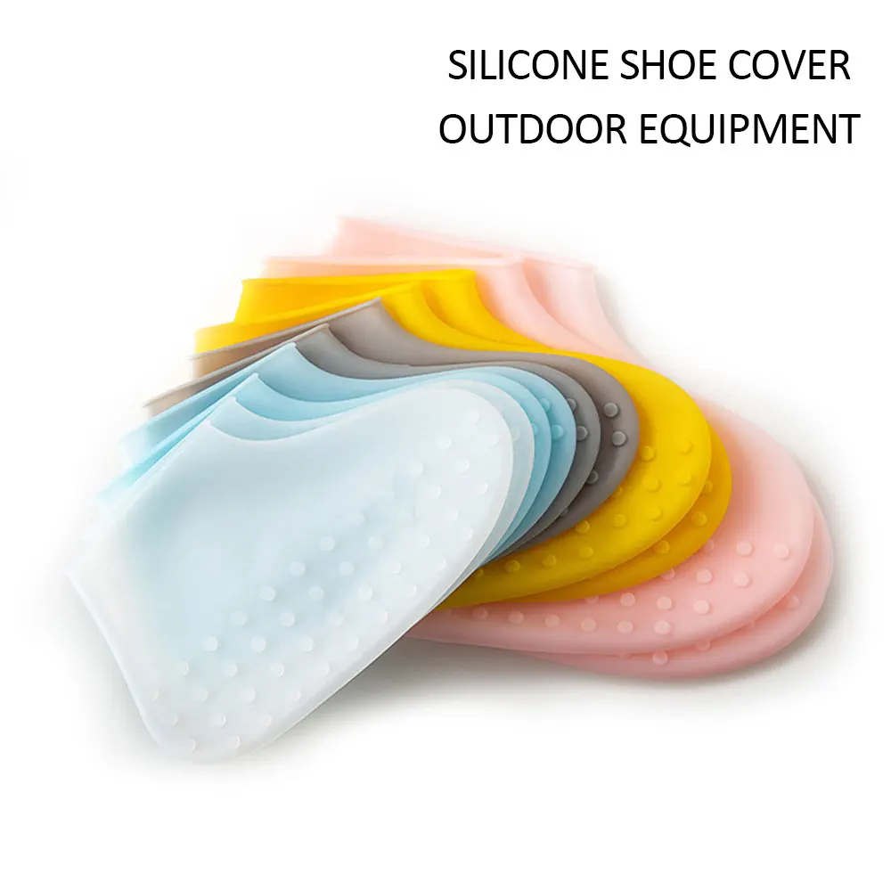 2 шт силиконовый водостойкий латексный бахилы прочные походные противоскользящие непромокаемые бахилы аксессуары для домашней обуви