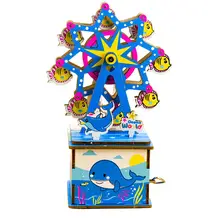 GloryStar головоломка-DIY музыкальная шкатулка древесная коробка для девочек на день рождения или Рождество подарок