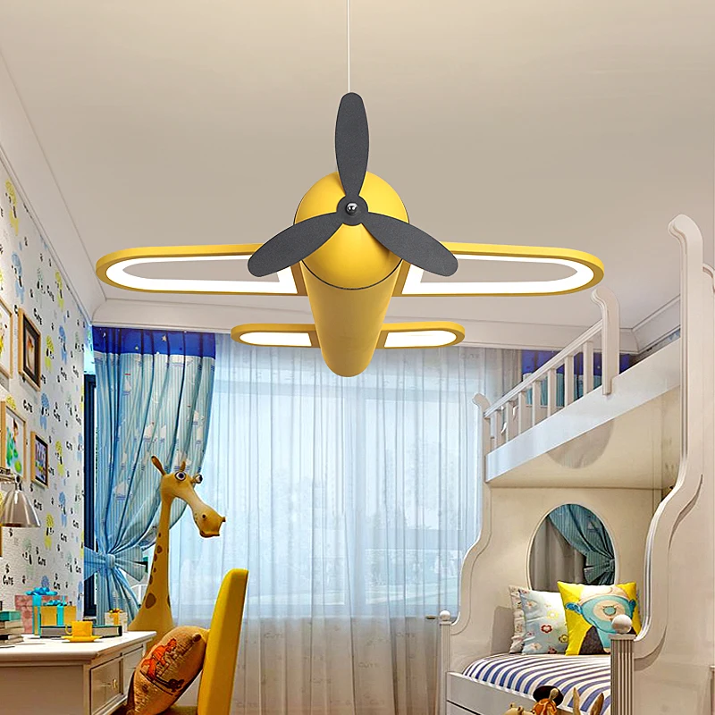 Günstige Neue Design flugzeug lampe Kreative led Kronleuchter Für kinderzimmer baby Schlafzimmer moderne kronleuchter Hause Dekoration hängen lampe