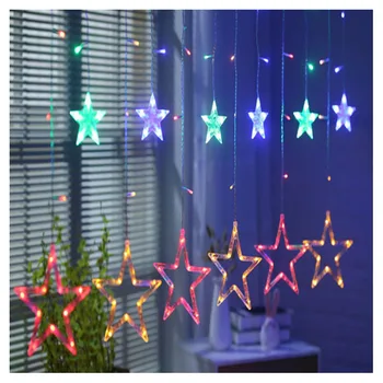 

New LED Stars String Lights Rechargeable Battery Home Window Curtain Wedding Festival Decoration Lamp J8