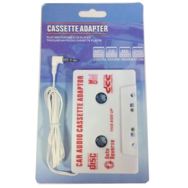 Car Audio Cassette Adaptor Stereo Tape Converter For MP3 CD MD DVD