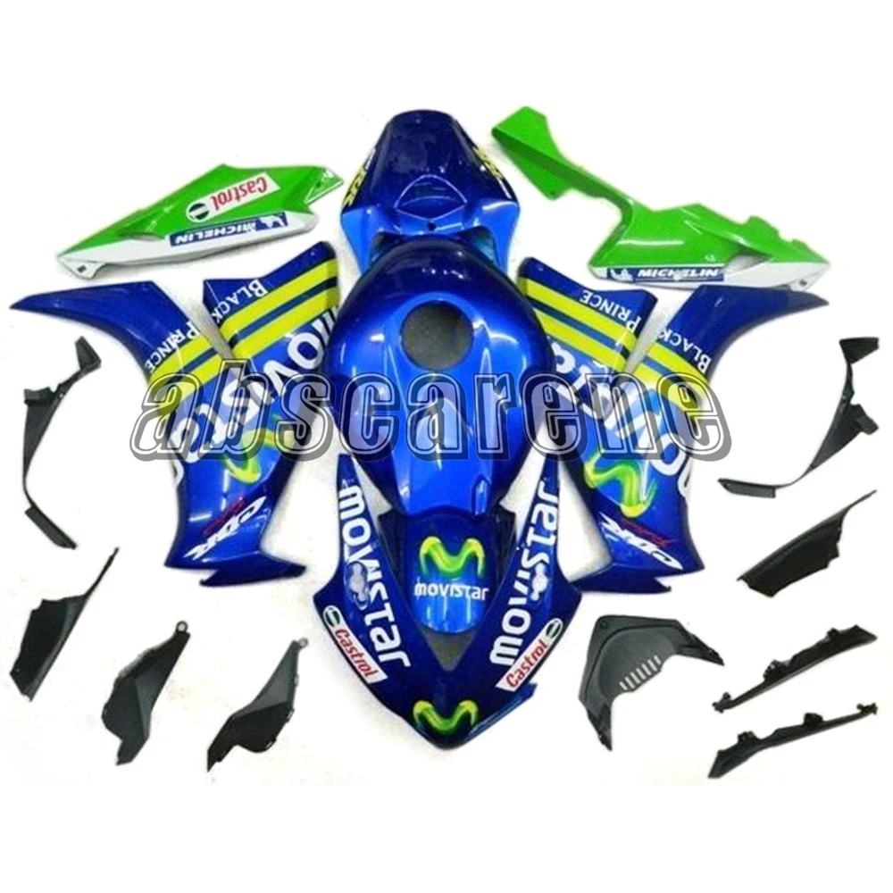 Полные Обтекатели для Honda CBR1000RR 2012 2013 CBR 1000RR 12 13 14 15 инъекции ABS пластик мотоцикл зеленый синий