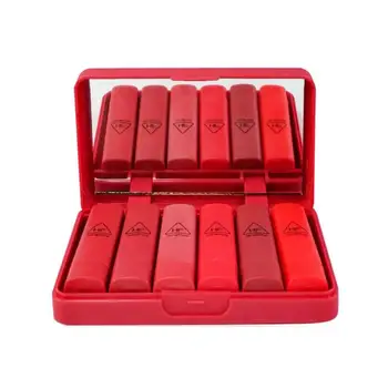 

Red series 6 sticks lipstick matte lipstick small sticks lipstick lip gloss lip glaze