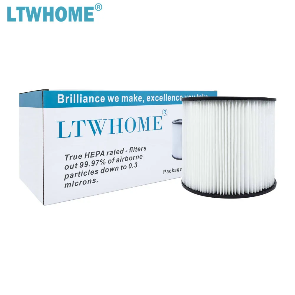 

LTWHOME сменный картридж, 5-галлоновый фильтр подходит для магазина-Vac 90304, 9030400, совместим с фильтром Shop Vac U