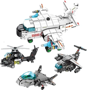 

Technic Military Aircraft Building Blocks Plane Model Kit Pilot Figures Bricks Educational Toys for Kids Christmas Gifts