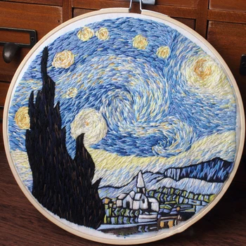 

DIY Handmade Embroidery Kit Cross Stitch Sewing Supplies Needlework Set For Beginners Handicraft Lovers Adults Lady