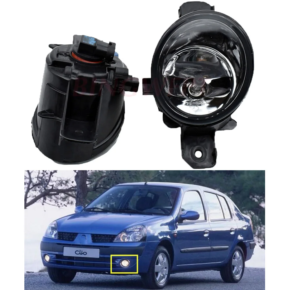 2x Fog Lamp Assembly LED Fog Light For Renault CLIO 2/3 LAGUNA MODUS ESPACE 4 GRAND MODUS WIND
