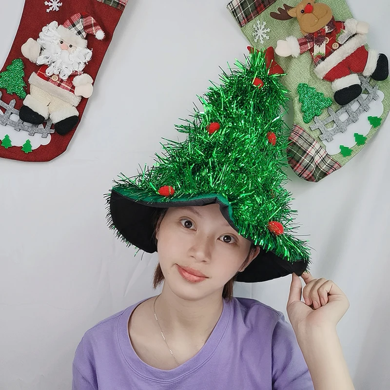 Funny Christmas Tree Party Santa Hat 