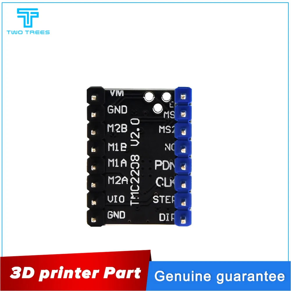 4 шт. Stepstick TMC2208 V1.2 драйвер шаговый двигатель супер тихий с новыми радиаторами заменить TMC2100 для 3d принтера запчасти