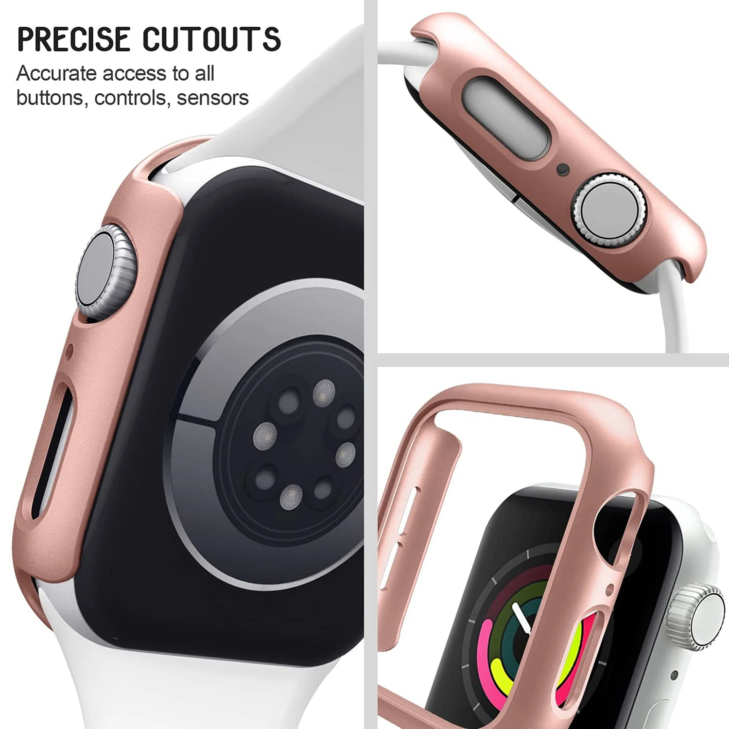 Frosted Hard Matte Bumper Cover For Apple Watch Case Serie 7 45mm 41mm 44mm 40mm iWatch 6SE 5 4 3 2 1 42mm 38mm Frosted Hard Matte Bumper Cover For Apple Watch Case Serie 7 45mm 41mm 44mm 40mm iWatch 6SE 5 4 3 2 1 42mm 38mm