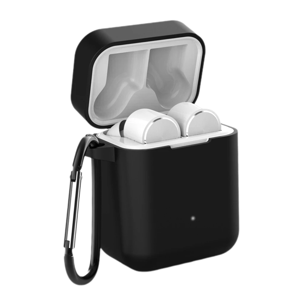 Silicone Case With Buckle For Redmi Mi AirDots Air dots Protective Case Cover Wireless Bluetooth Cases Soft TPU Shell Case