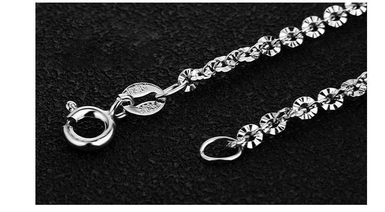 H01c3fa6ae1044f1f8f14b95df03a1d19C 925 Sterling Silver Rose Gold Platinum Color O-chain Long 40, 45, 50, 60, 70, 80cm Wide 2.5, 3mm Shine Necklace Fashion Gift Mallzona